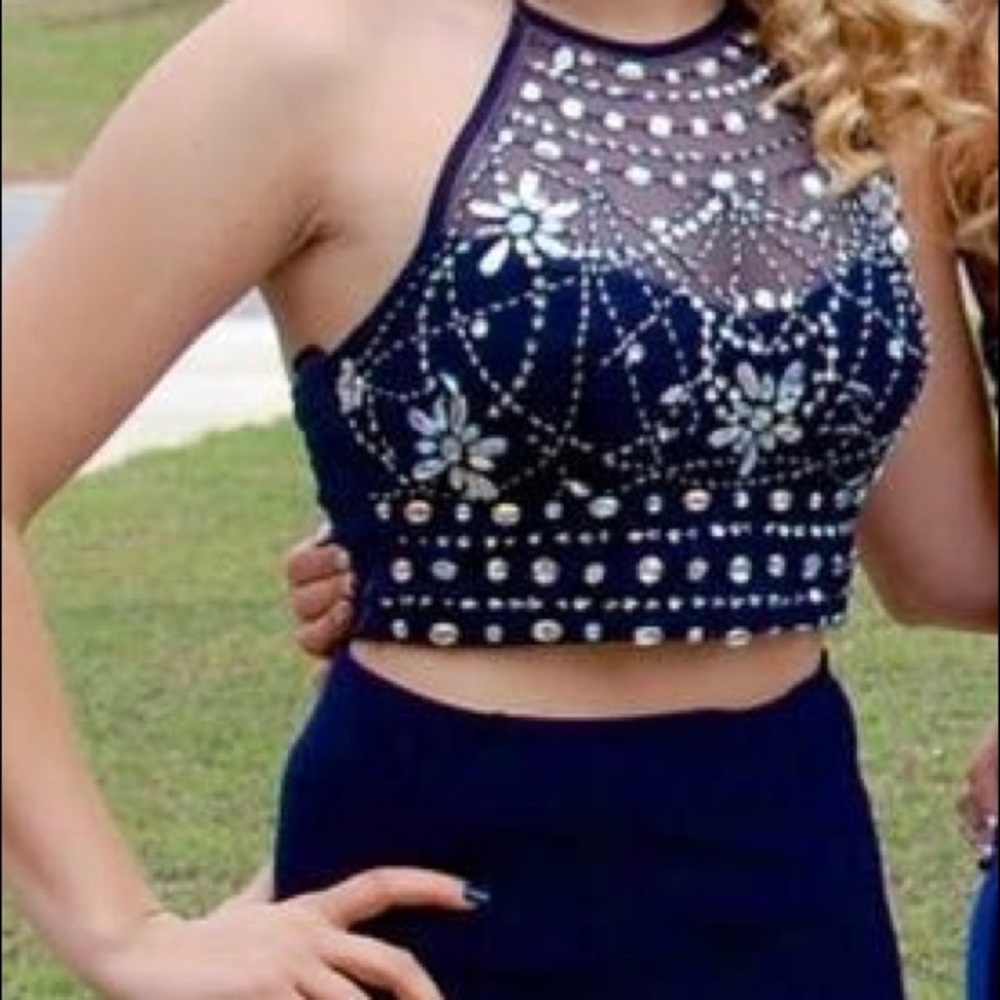 Two piece formal dress